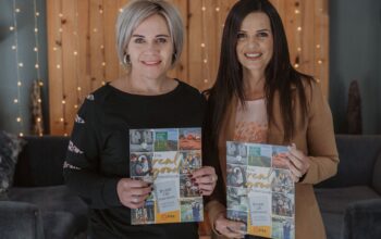 Corni Fourie (Business Manager of Mahareng Publishing) and Anchen Lintvelt (Sales Manager of OFM) launch the Real Good Travel Book.